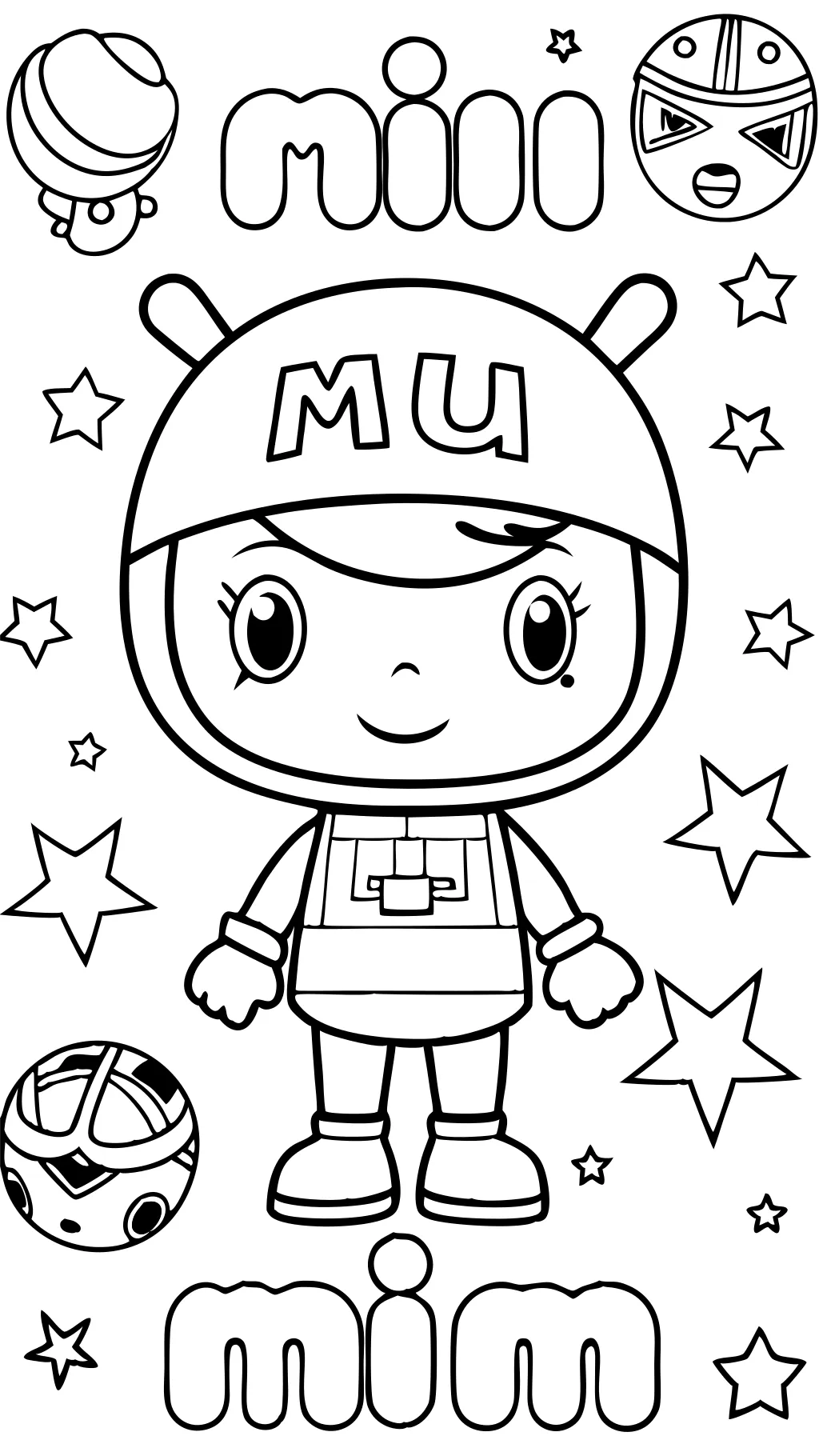 páginas para colorear del equipo umizoomi